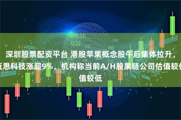 深圳股票配资平台 港股苹果概念股午后集体拉升，蓝思科技涨超9%，机构称当前A/H股果链公司估值较低